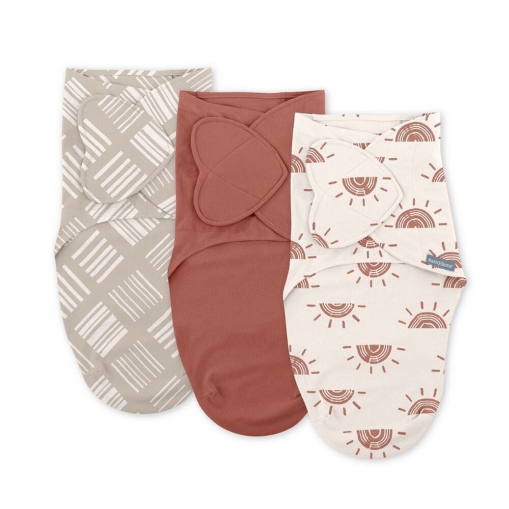 SwaddleMe -  by Ingenuity Monogram Collection Swaddle Brown